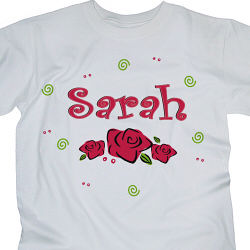 Lovely As A Rose Personalized Youth T-Shirt